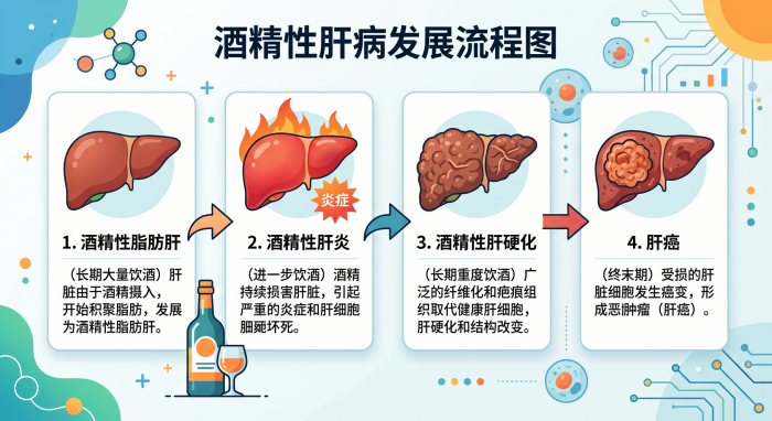 酒精肝癌变过程